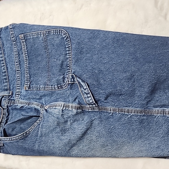 Classic Blue Denim Jeans Cargo Shorts.  Size 36. - Picture 9 of 10